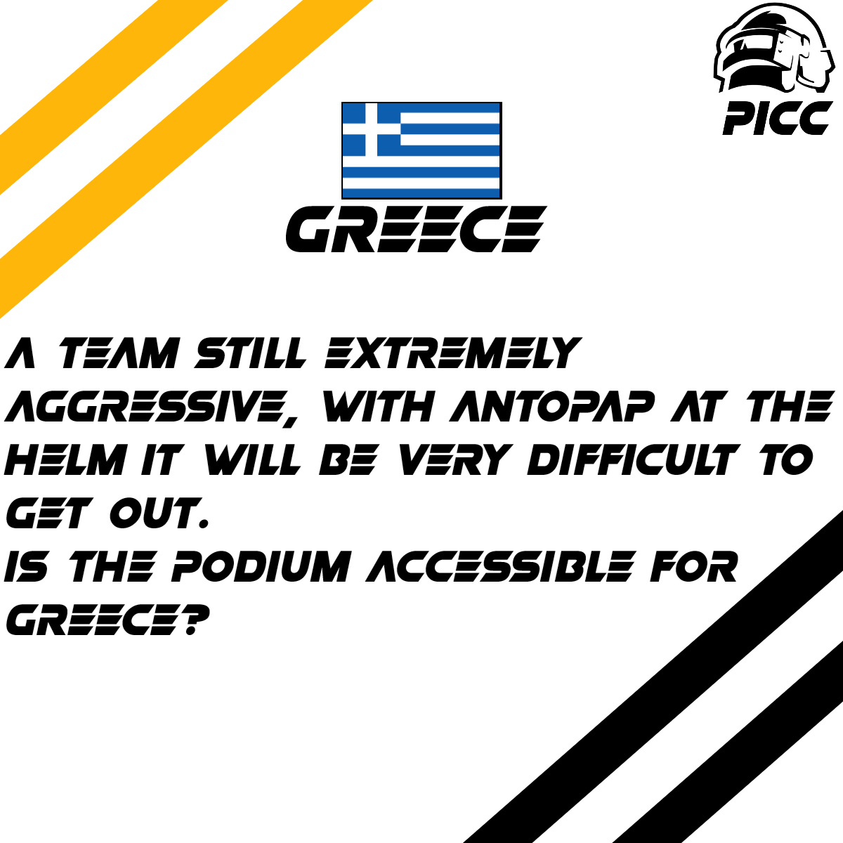 PubG_ICC's tweet photo. GREECE ON THE PODIUM ?

#PUBG #PUBGEsports https://t.co/CPNe0tl1lx