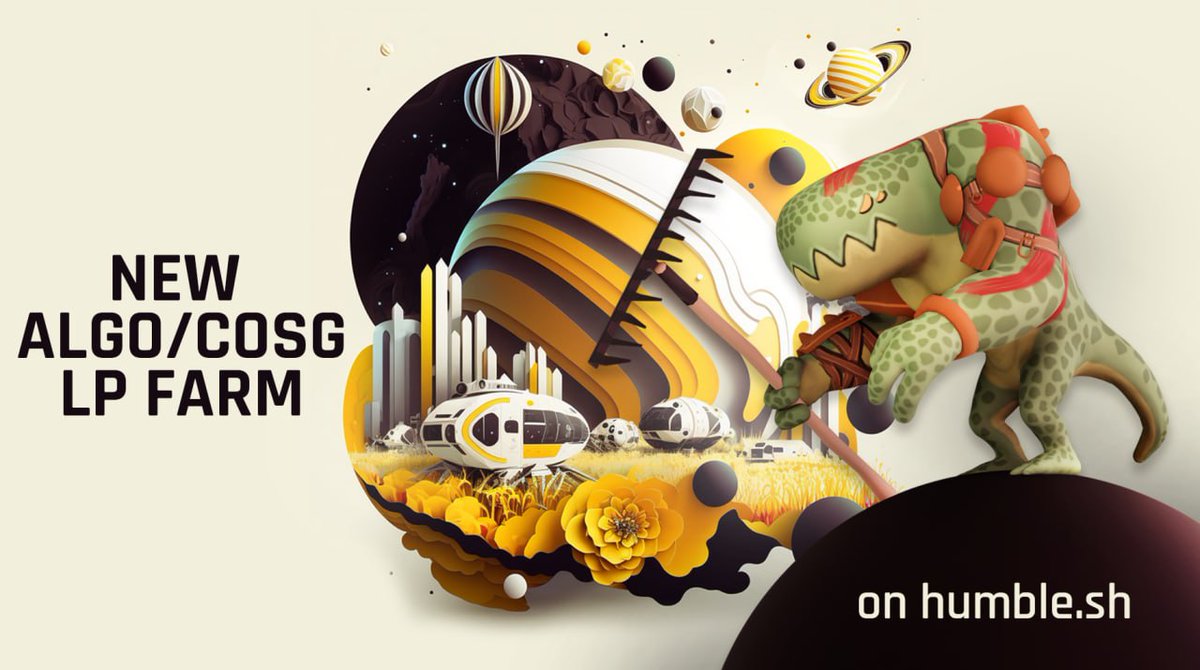 Algorand governance #7 sign-up closes in about 3 hours. Together with <a href="/HumbleDefi/">Humble DeFi</a> we bring you yet another option for extra rewards. Farm COSG/ALGO LP, participate in governance and get the extra $algo and $cosg on top.  
 medium.com/humbledefi/hum…
