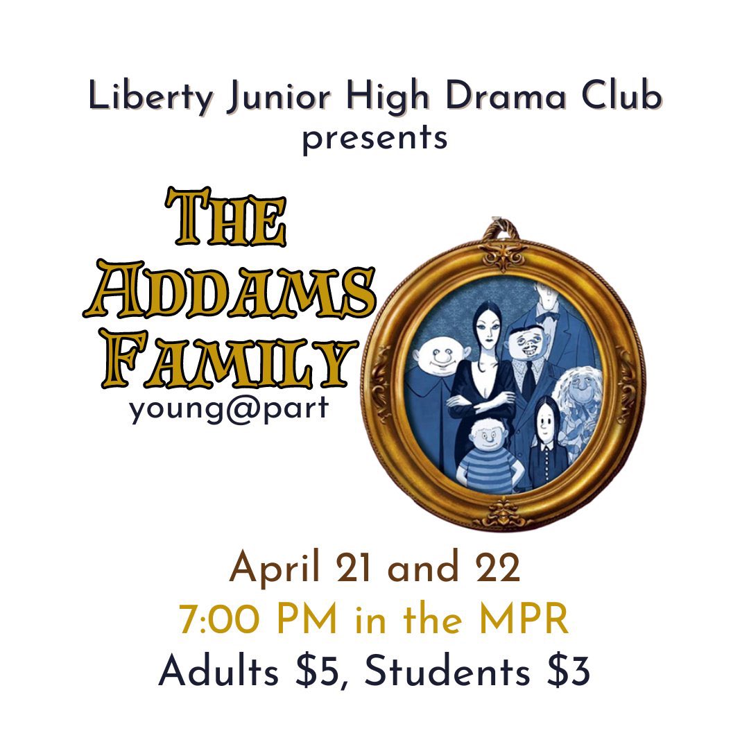 When you’re an Addams…opening night tonight at 7pm!