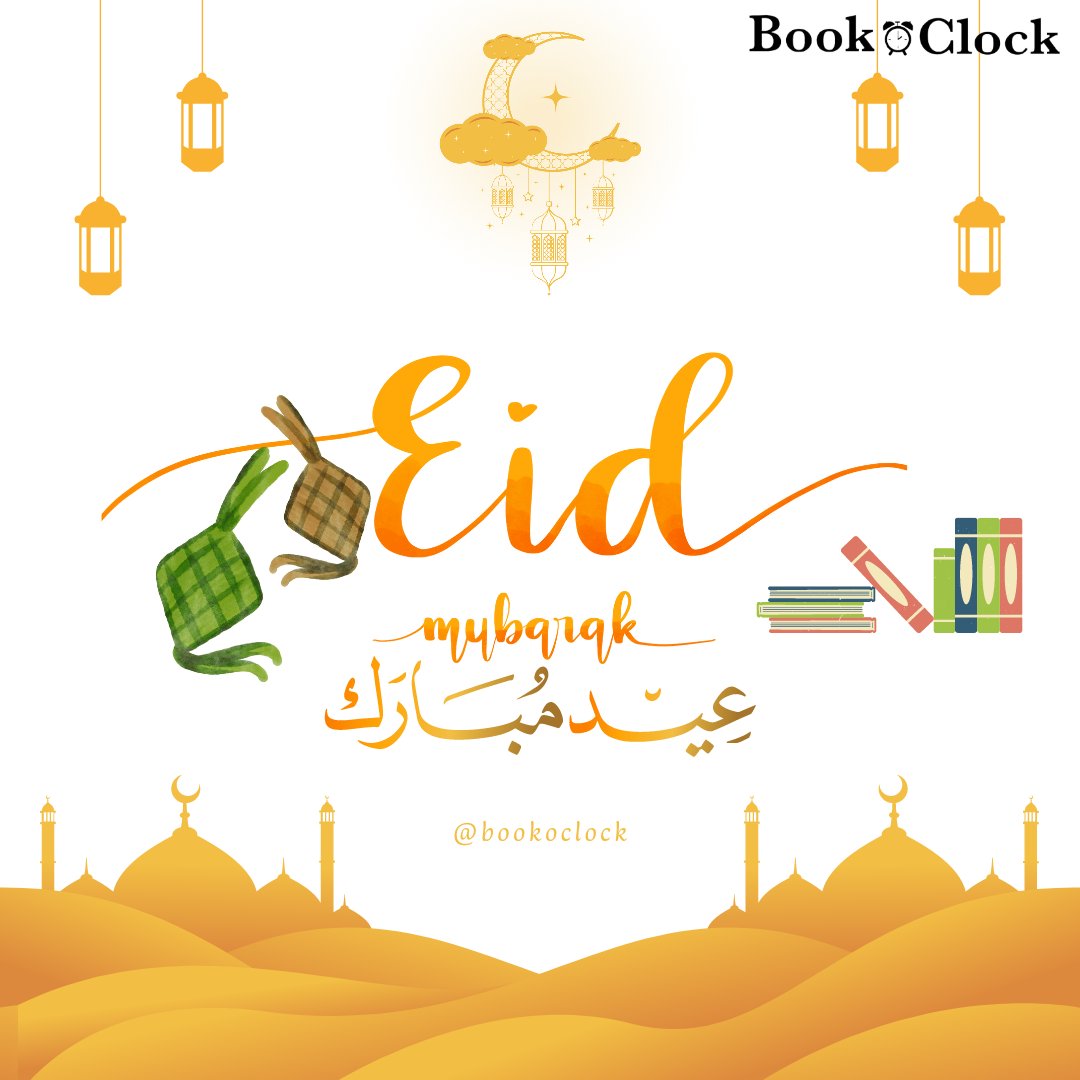 booko_clock's tweet photo. Eid Muburak to all who celebrate! Have a splendid celebration. From all of us at @booko_clock! ❤

#eidmubarak #everytimeisbookoclock #bookoclockstore #bookoclockreview #bookoclock https://t.co/d9YgoQkwnv