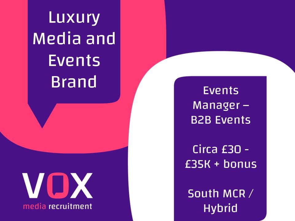 Fantastic new opportunity for an experienced EVENTS MANAGER 🔥

If you have a background in B2B Events Management, this is a great opportunity to join a leading luxury B2B Media Brand working on their flagship international events. 

lnkd.in/emQ2wPAp

#eventsmanager