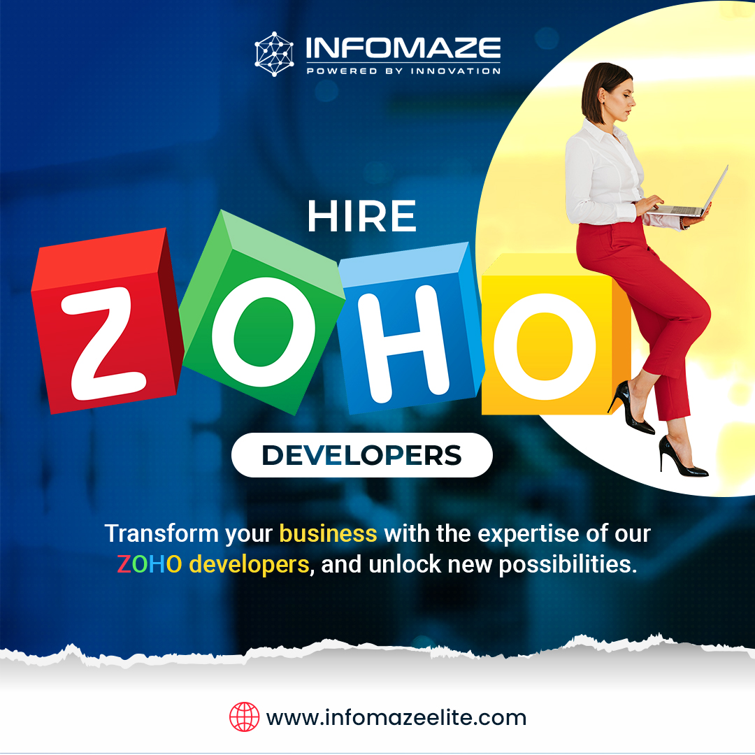 infomazeelite's tweet image. Unlock the full potential of your business with skilled and dedicated Zoho developers. Let our team of experts take your business to the next level.
Learn more: bit.ly/3jWkV6y
.
#hirezohodeveloper #zohointegration #zohocustomization #zohocrm #zohocreator