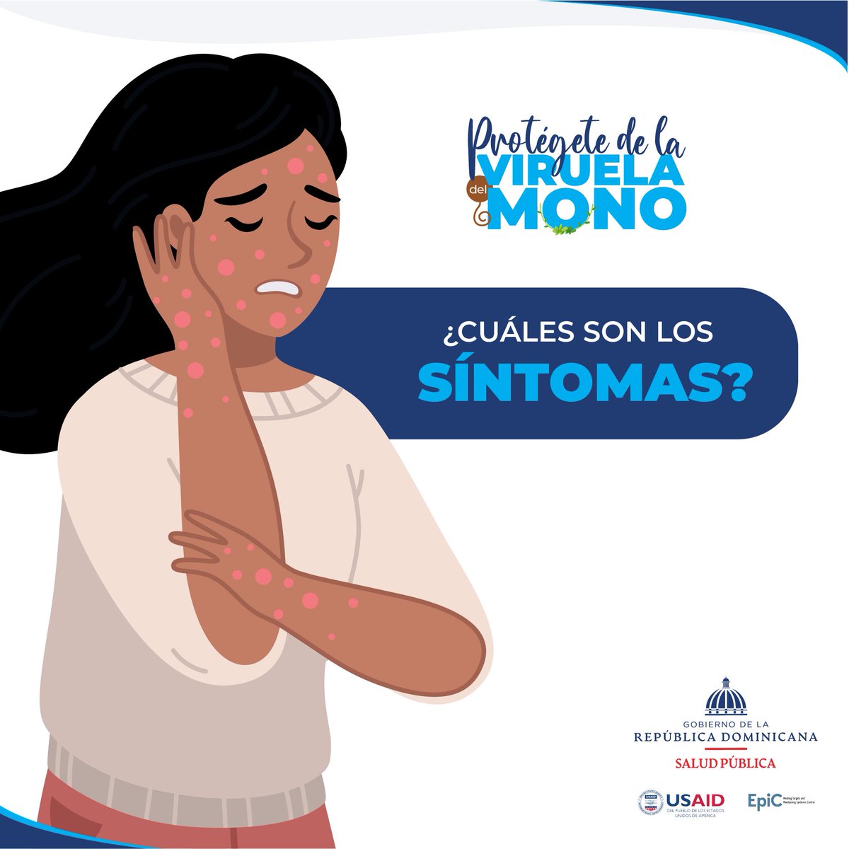TRANSSA_TransRD's tweet photo. 1-2
Sabes cuales son los síntomas de la Viruela Simica? Aqui te los presentamos. #viruelasimica #monkeypox #saludpublica #fhi360 #transsa @SaludPublicaRD @SNSRDO @fhi360 @opsoms @nuriapiera @matiasgarciard @luisabinader @drmariolama @Conavihsidard @COIN_RD @DrDermatologico https://t.co/ClE3BKx9r1