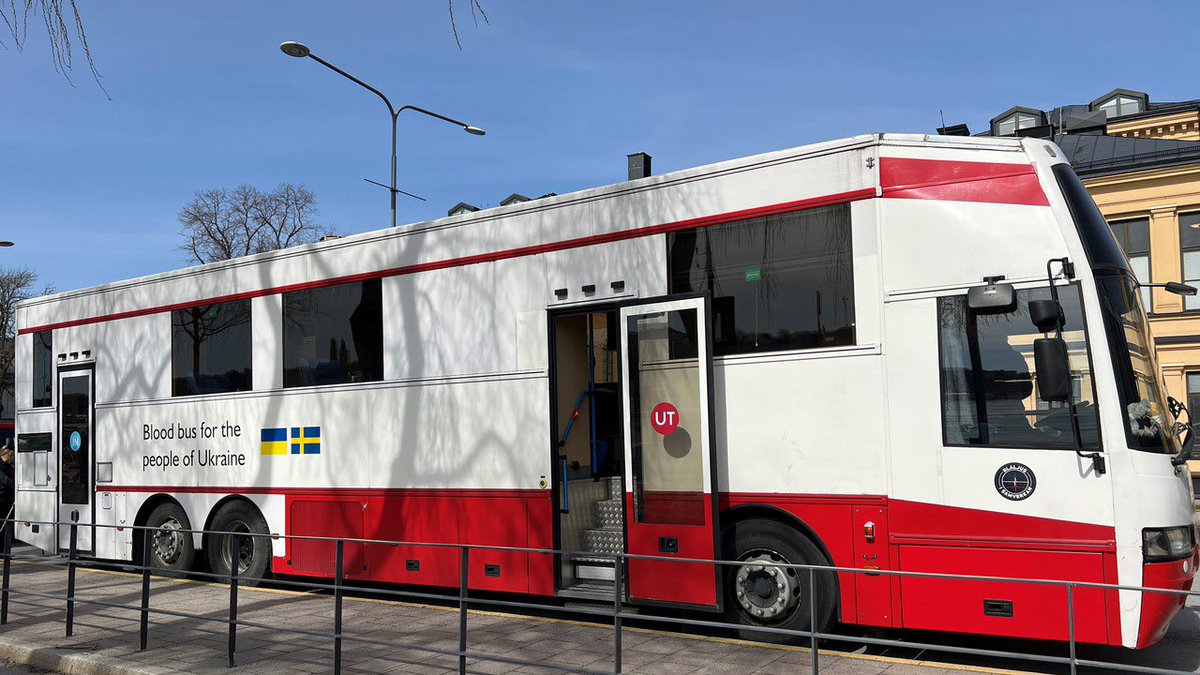 Blodbussen på väg till Ukraina. bit.ly/3H1o9Sd