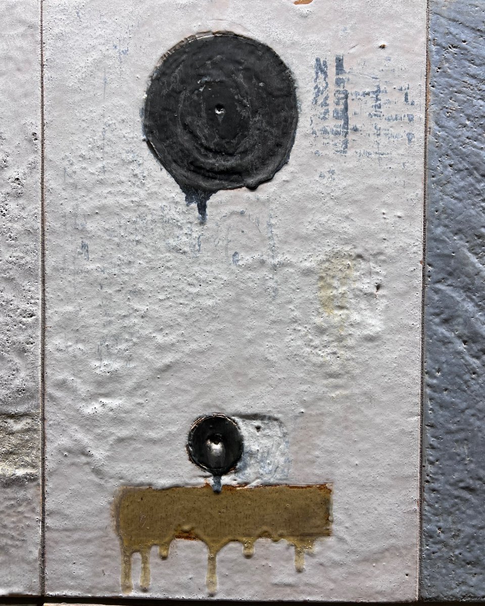 alisonlrees's tweet photo. Hello old friend: ‘Impressions of Telecommunications’.

A walk past Dorothy Annan’s 1960 mural — previously of the Fleet Building, Farringdon Street, now housed on the high walk of the Barbican Estate, London. https://t.co/aTIMCXW28K