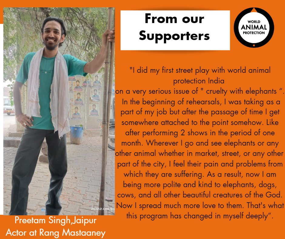 MoveTheWorldIN's tweet photo. Thank you, Preetam Singh, Jaipur for supporting us in #NoPrideInElephantRide
Act Now: https://t.co/ZLhDYUkWzc
#NotEntertainers #WildlifeBelongsToWild #FreedomNotCaptivity #TortureInChains #SayNoToRide #volunteersweek2023 #community #makeadifference #support #socialgood https://t.co/vr05chi4wJ