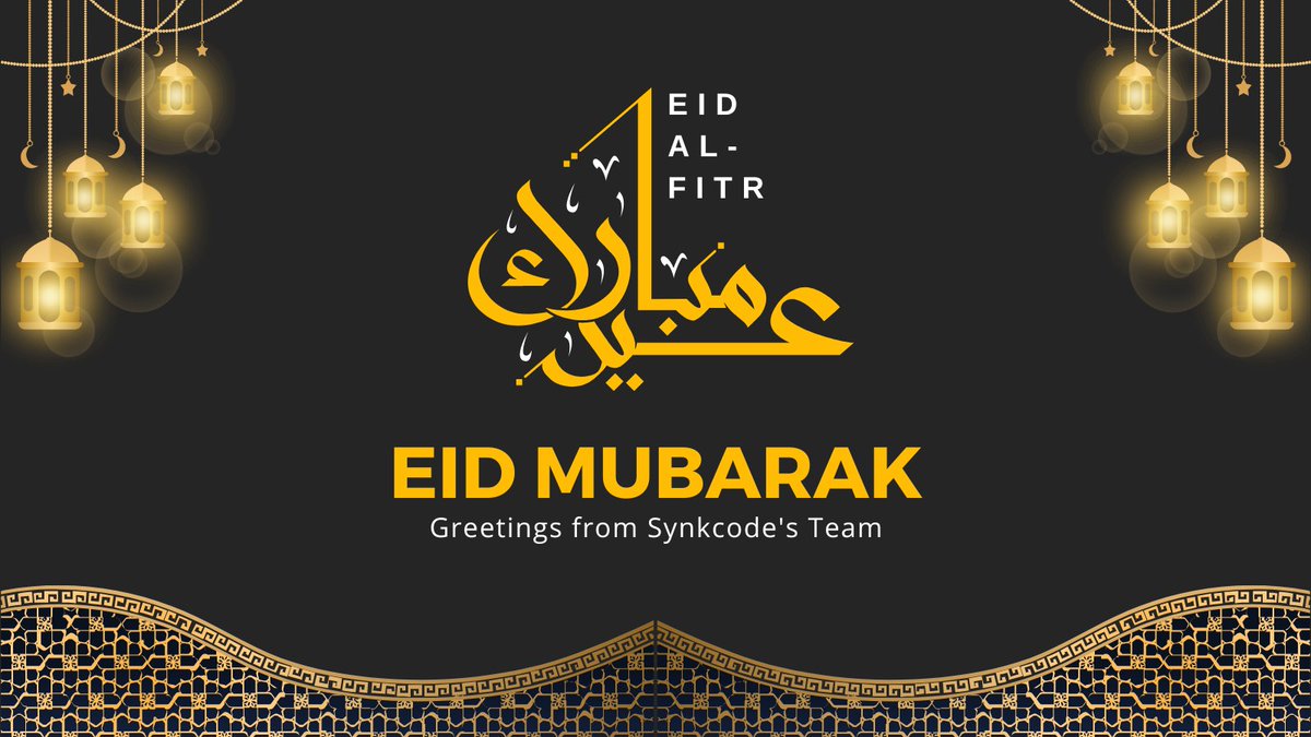 synkcode's tweet image. Eid Mubarak from all of us at Synkcode! 🌙 May this blessed day bring you and your loved one's peace, happiness, and prosperity. ✨ Let's celebrate this special occasion by spreading love and kindness. ❤️
#EidMubarak #SynkcodeTeam #SpreadLove