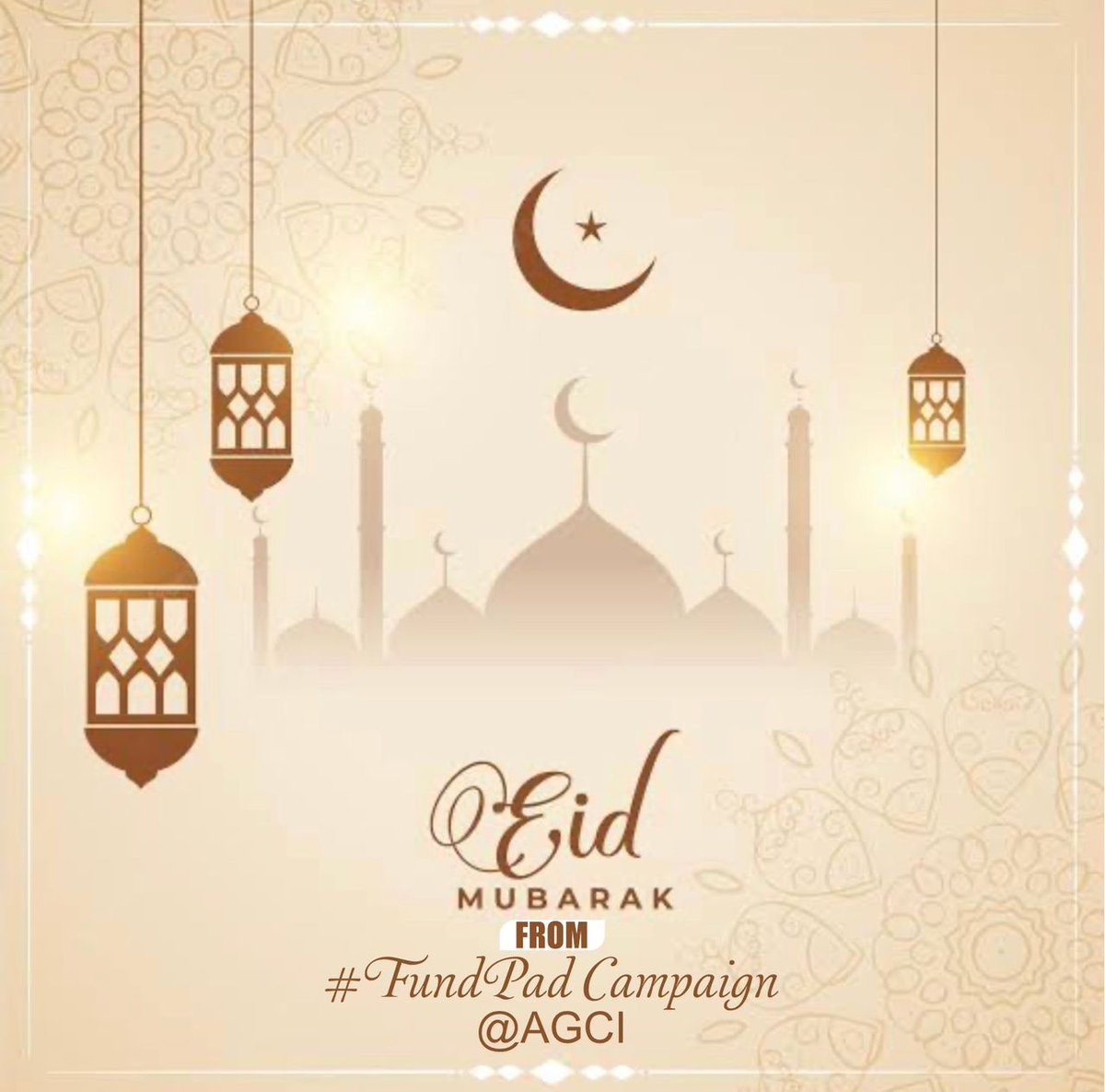 Here's wishing you and yours a beautiful Eid celebration from all of us @AGCI #FundPad campaign.