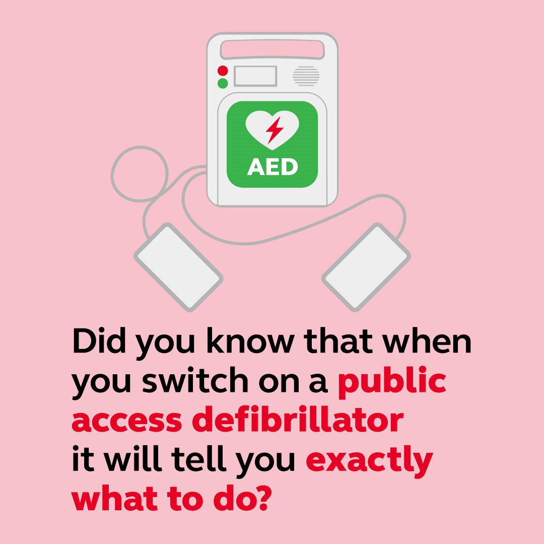 Did you know that a public access defibrillator will walk you through how to use it? That means anyone can use one – even if you’ve never used one before.
  
Awareness courses can help increase confidence, but in an emergency anyone can give CPR and use a defibrillator to help
