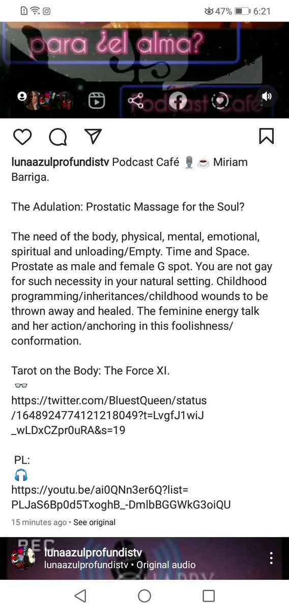 AzulProfundisTV's tweet photo. Podcast Café🎙️☕

La Adulación: Masaje Prostático para ¿el alma?

La necesidad-cuerpo,física, mental,emo, esp y descarga/Vacío.
Próstata-punto G masc y fem. No eres gay por tal-natural.
Full:
🎧 https://t.co/ewRbvOYAt1

@tarkan #Tarkan
@Adela_Micha @jaimemaussan1
@RicardoBSalinas https://t.co/KV1d55Lmb9