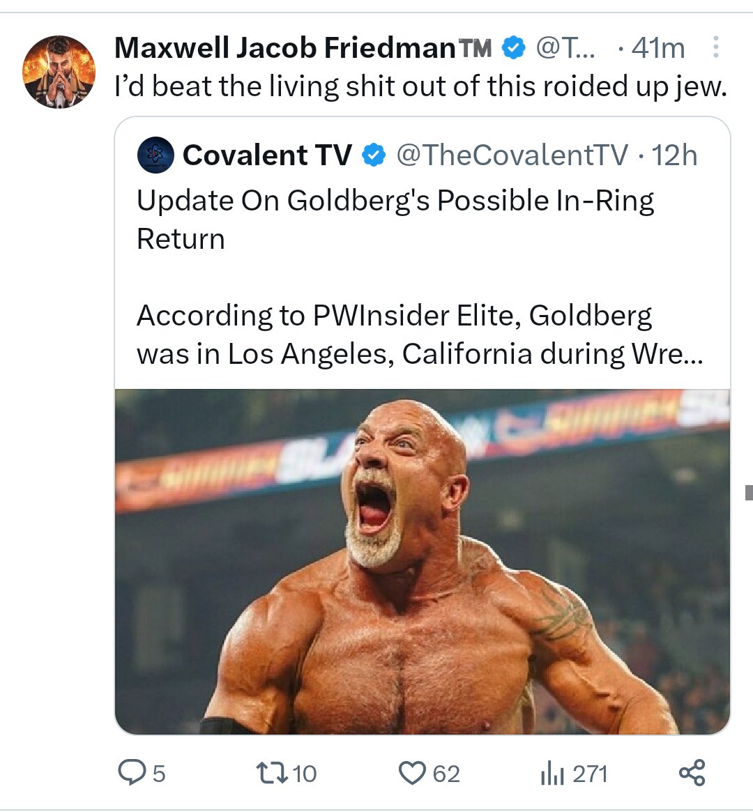 MJF Deletes Tweet About Goldberg