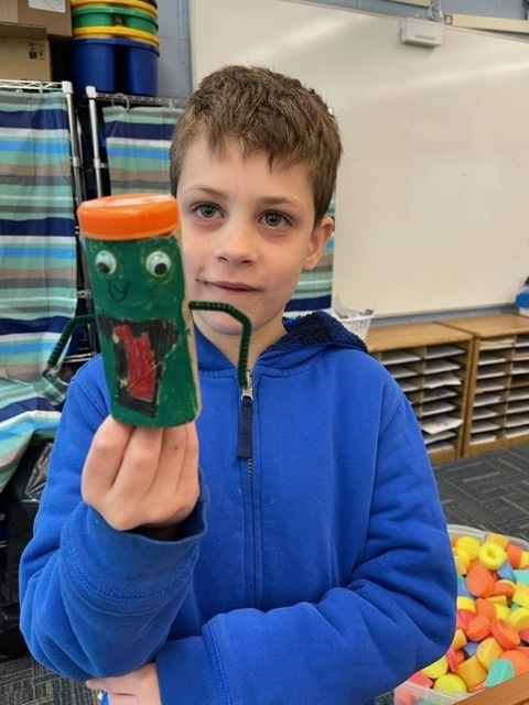 StonyBrookElem's tweet photo. In honor of Earth Day, 3rd graders used recycled materials to create "Litterbugs" #SBhasHEART https://t.co/dlOcE0xjsO