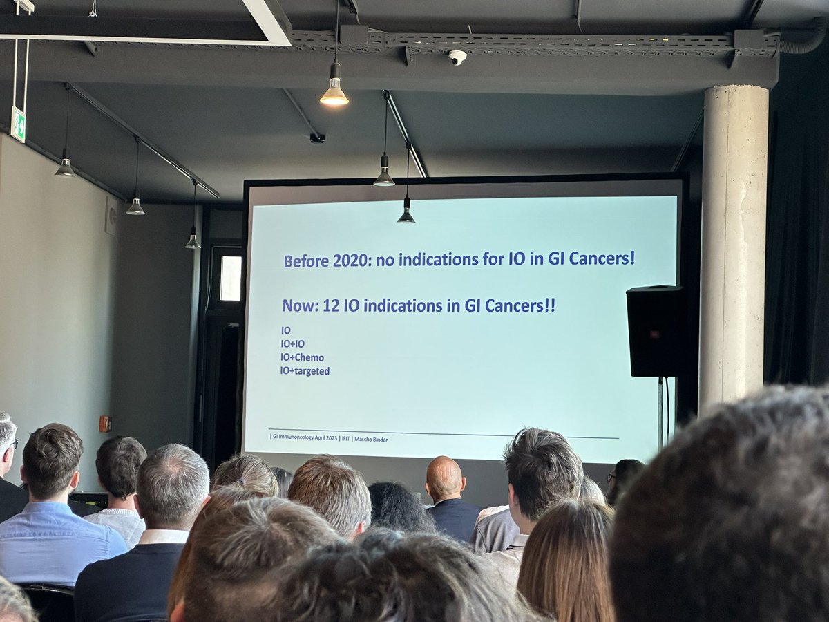 Prof. Mascha Binder @unimedhal @UniHalle talks on #immunotherapy for #gastrointestinal #GI #cancer /Talks on advances since 2020/hurdles that remain for cancers that are MSS/problem with hi dose chemo that impact immunity/bio markers needed #TIMO2023 @sitcancer GEMINI