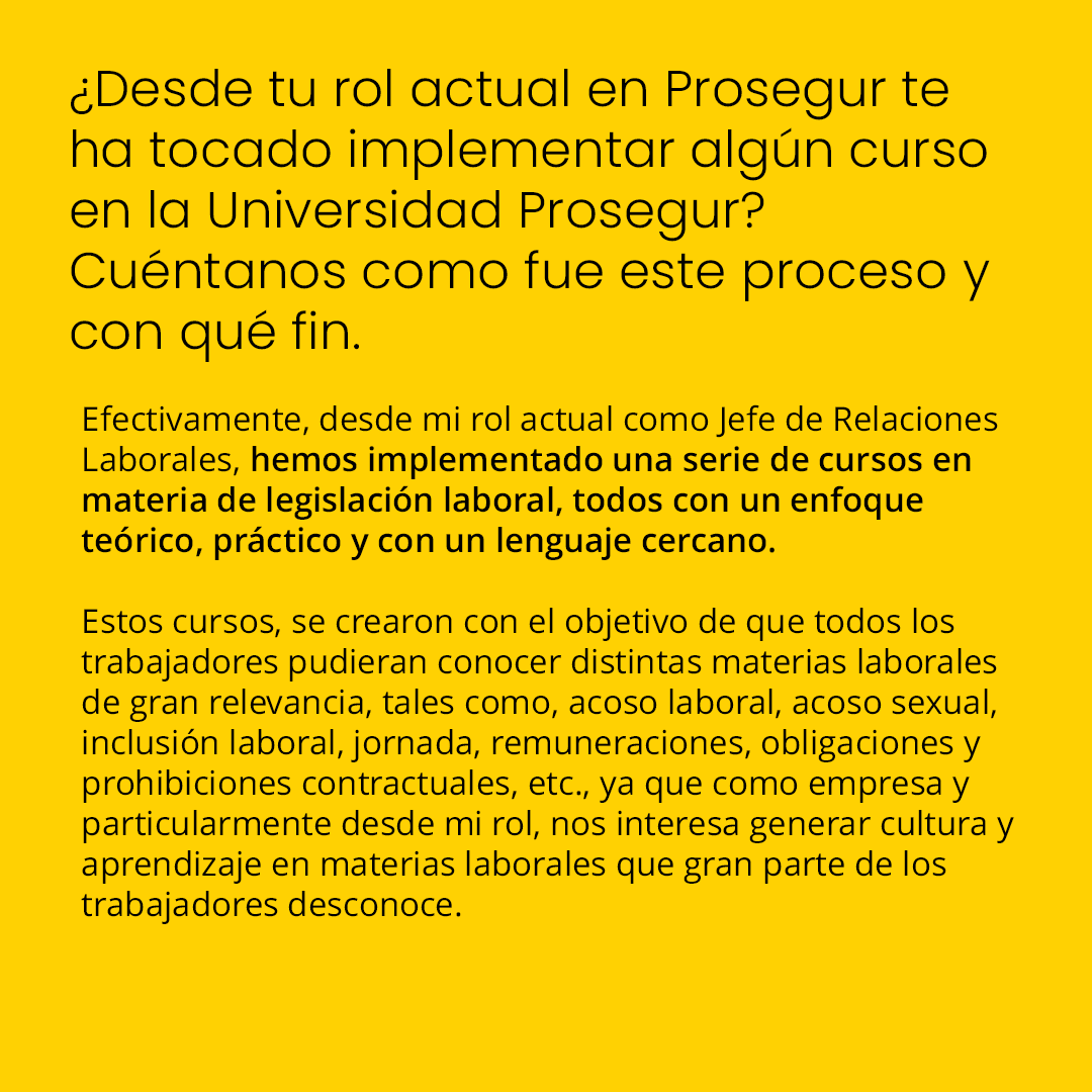 ProsegurGlobal's tweet photo. Felipe Pavez, Jefe de Relaciones Laborales en Prosegur, nos habla sobre su experiencia en el cargo y lo que aporta iniciativas como la Universidad Prosegur a todos los empleados de la empresa. ¡No te la pierdas!
#UniversidadProsegur #TalentoProsegur #TeamOfTeams https://t.co/OvpzAjMD2X