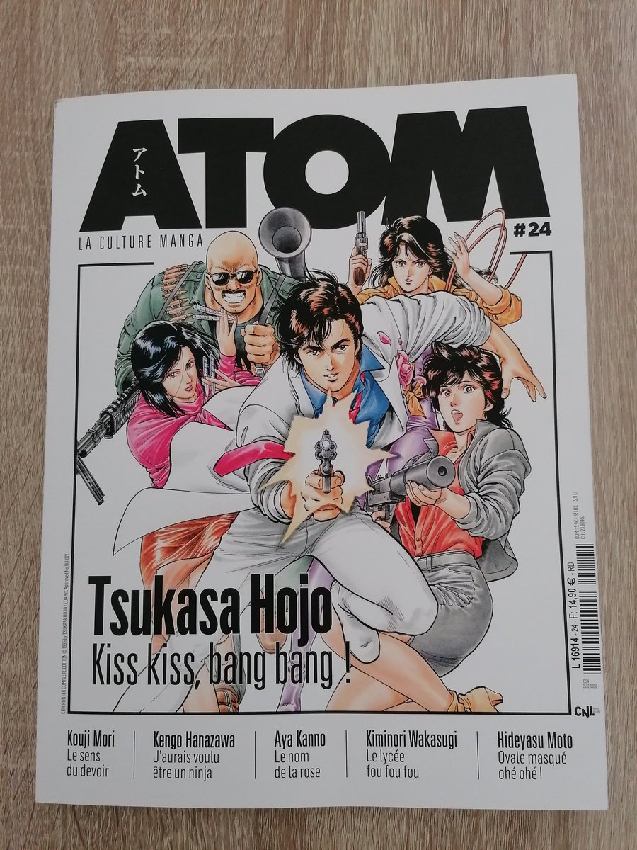 Yankuza_'s tweet photo. Le magazine @ATOM_Magazine N° 24 avec un spécial #TsukasaHojo est disponible en kiosque ou librairie depuis le 20 avril. #Cityhunter #NickyLarson #CatsEye #Familycompo #Angelheart https://t.co/RbY1TBMobU