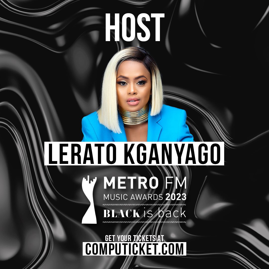 ZandileHopa's tweet photo. Introducing your hosts for the highly anticipated METRO FM Music Awards 2023, the dynamic duo @Leratokganyago &amp; @KatlegoMaboe! 

Don't miss out on the biggest music event of the year | 6 May at 18:30. Get your tickets now on Computicket https://t.co/z789Y5Wf3b #MMA23 #BackIsBlack https://t.co/oItONmOHCg