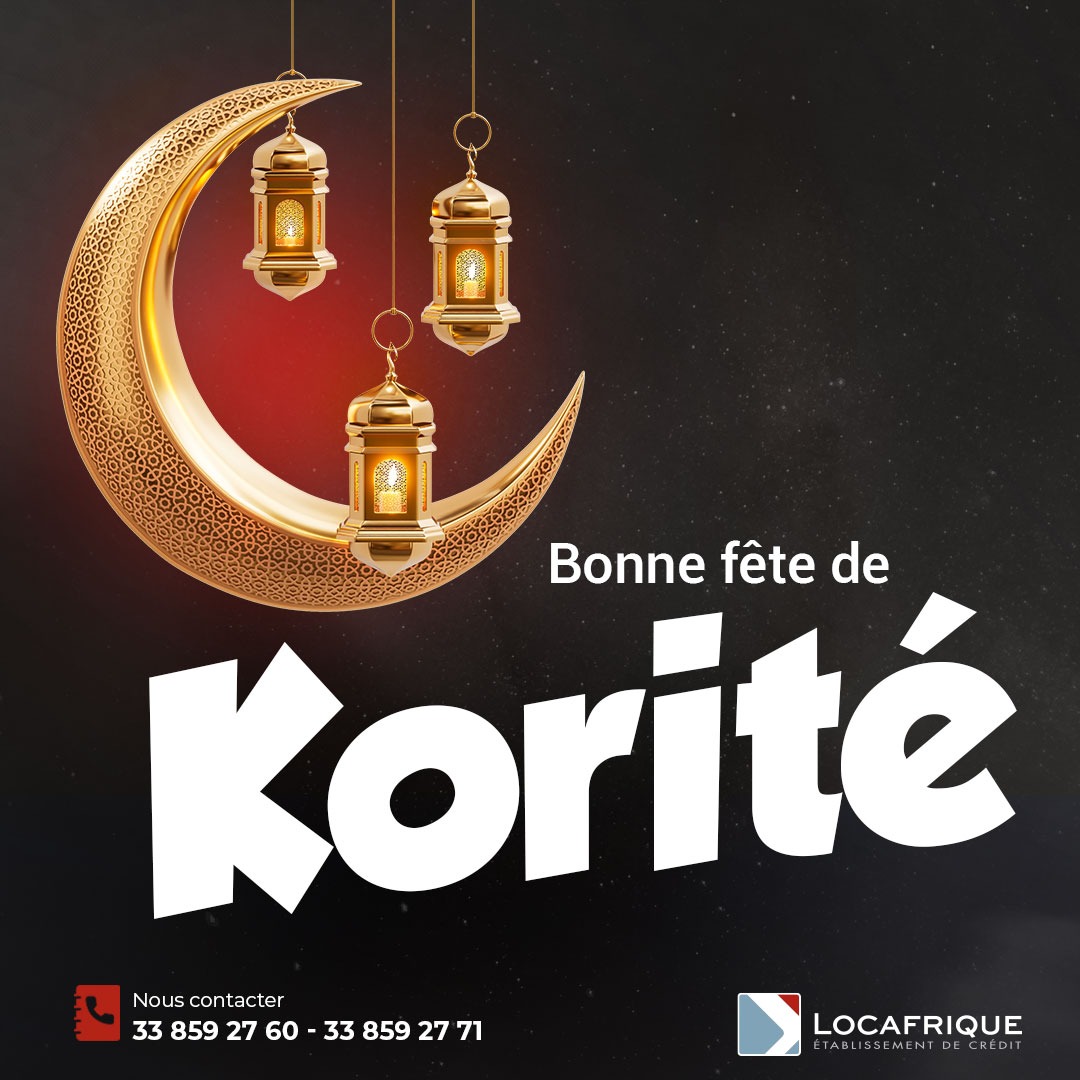 Locafrique vous souhaite une excellente fête de la Korité.

#LOCAFRIQUE #Financement #Korite #dewenaty #Senegal