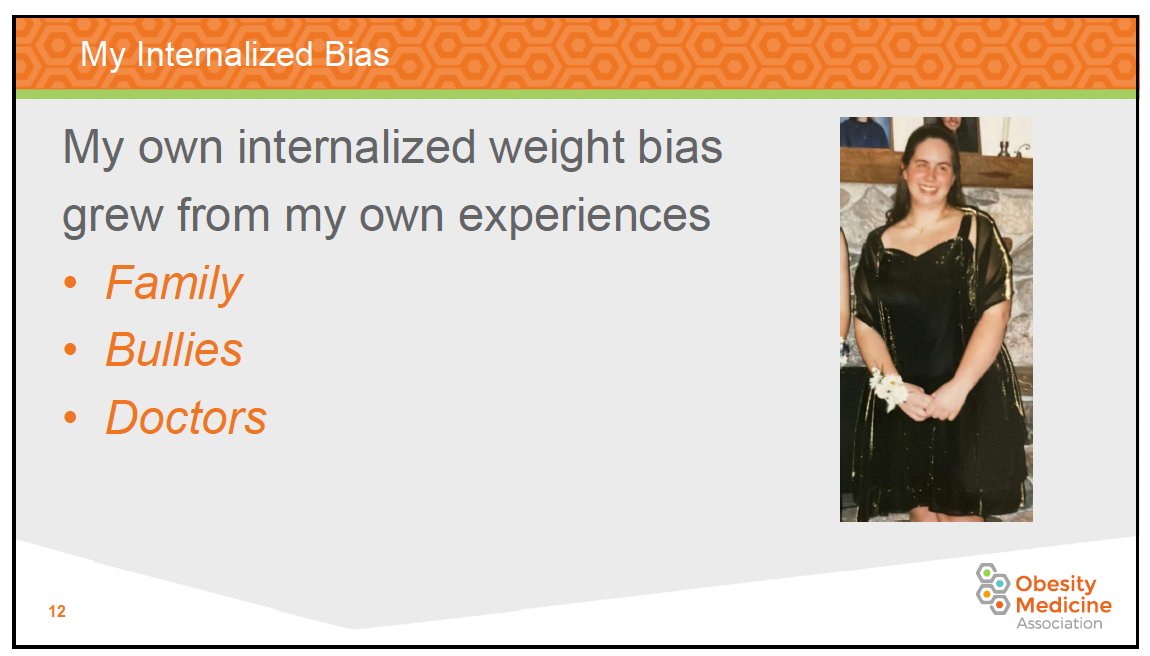 PsychoDietitian's tweet photo. Love that the @OMAsocial team is putting patients first and kicking off the meeting #OMA2023 with @ObesityAction patient advocate @Lutherliz and addressing the tough stuff about provider obesity stigma, internalized #weightbias and how we can all #DOBETTER #obesitymedicine2023 https://t.co/IPIUGOUow2