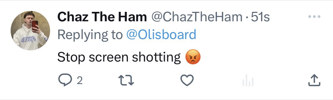 Olisboard's tweet photo. @ChazTheHam https://t.co/RVcezzUJfS