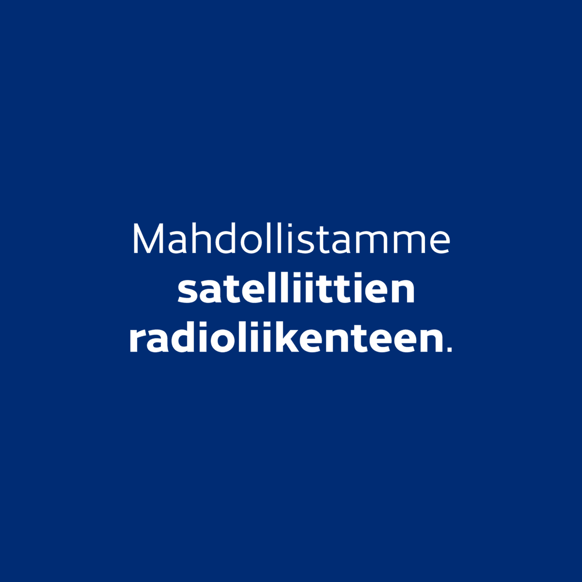 TraficomFinland's tweet photo. Avaruudessakin pitää olla lupa-asiat kunnossa. Myönnämme satelliiteille ja maa-asemille radioluvat, jotka mahdollistavat satelliittien ohjaamisen ja tiedonkeruun häiriöttömästi. Tutustu satelliittipalveluihimme: https://t.co/vaboJYvdaI

#100tekoaSuomelle 
#toimivayhteiskunta https://t.co/tMOZN31aUi