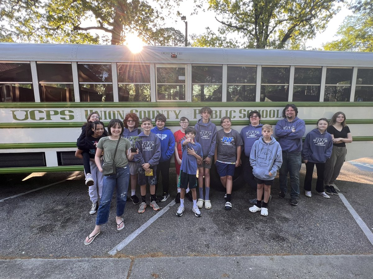 PWMSSciOly's tweet photo. Our @ParkwoodMSNC @NCSciOlympiad team is on the way to the state tournament and came across a free plant! He’s going to be our mascot for the opening ceremony and we have decided to name him “Pete”! https://t.co/h7WRyTj730