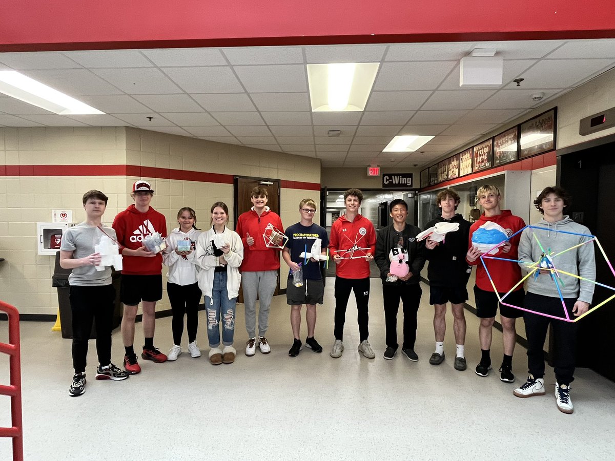 Mr. Wiest’s AP physics classes had their annual Egg Drop competition! Some pretty creative designs this year!