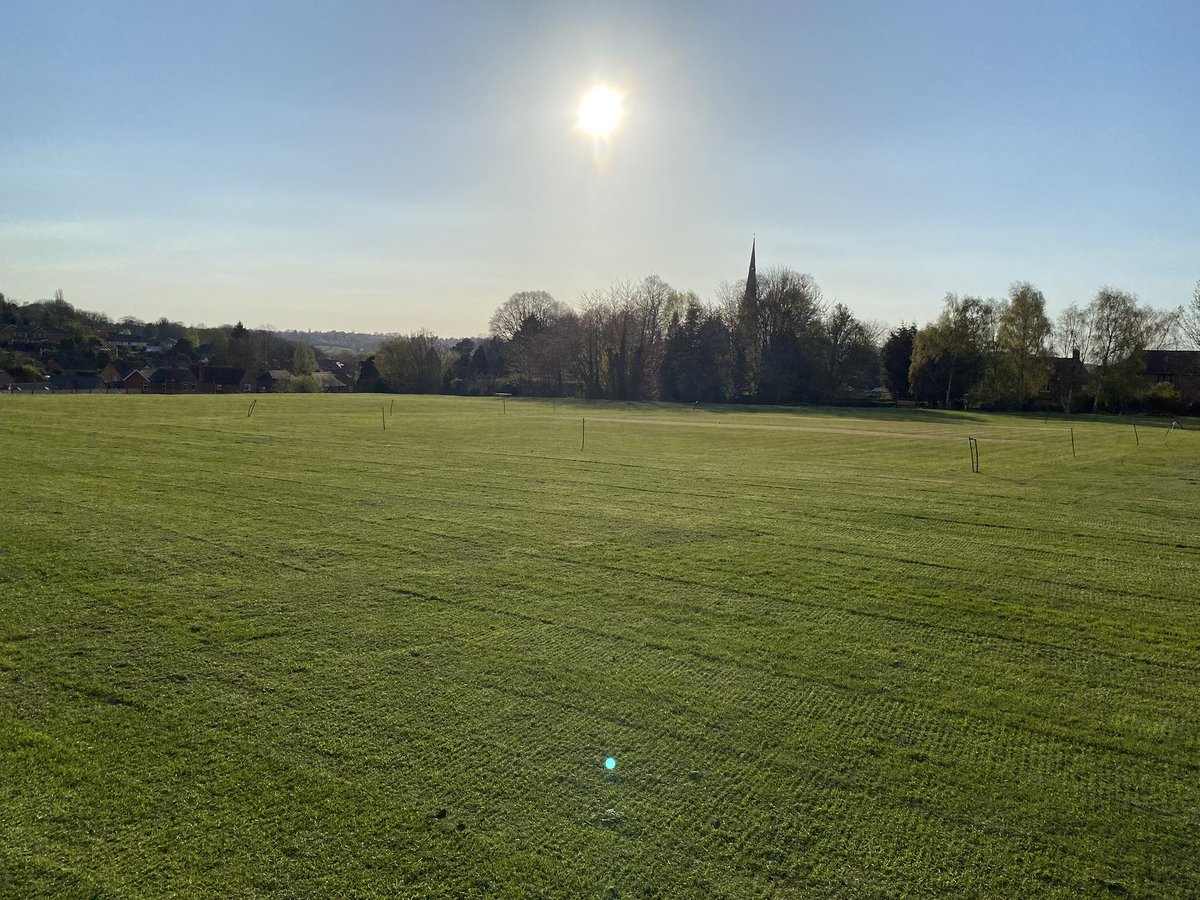 BreadsallCC's tweet photo. Fantastic effort from those who helped to get the ground looking like this ahead of the start of the season, especially given how boggy it was only 6 days ago. Whilst it’s still soft, no more rain would definitely help!

How are fellow @DerbysCountyLge clubs getting on? https://t.co/30KB6yu6L1
