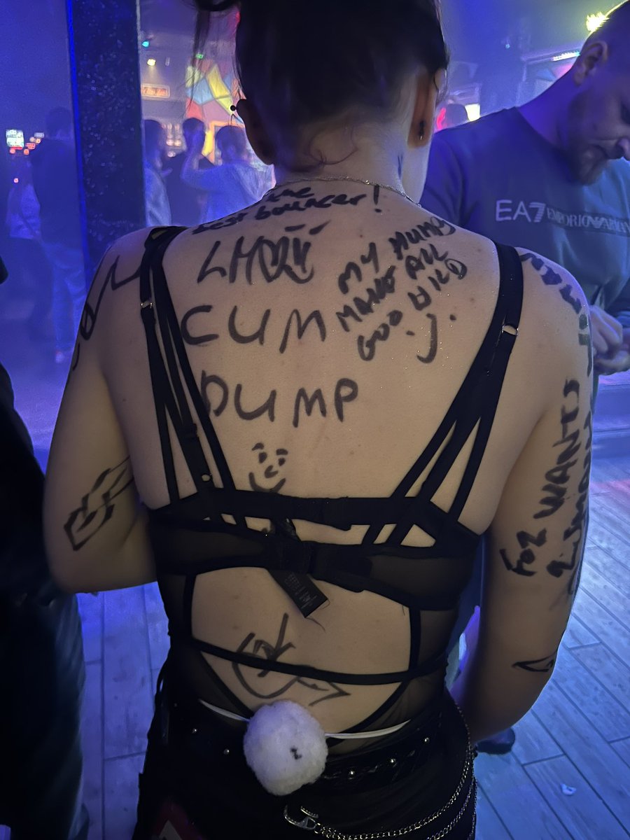 PupTrumpet's tweet photo. This is what happens when I’m given a sub and a sharpie !! https://t.co/kXTU8gM4q1