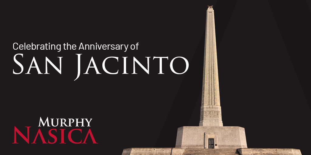 MurphyNasica's tweet photo. God bless Texas! Today we celebrate the anniversary of the Battle of San Jacinto. After the defeats at Goliad and the Alamo, General Sam Houston regrouped for a surprise attack. 1/2 https://t.co/A23TfZ4woH