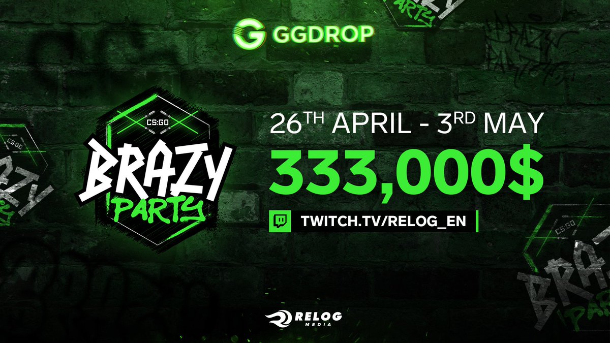 RelogMedia's tweet photo. A few more days till #BrazyParty! 🫣

🗓️: April 26th - May 3rd
📺: https://t.co/3ofnqqO9TJ
🔗: https://t.co/Z8nVYtCpiH

Teams are set, and groups are to be expected later on today. https://t.co/4LgEhZowAy