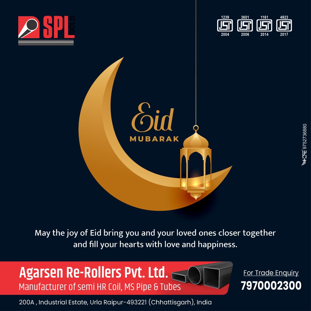 Splgoldpipe's tweet photo. May the joy of Eid bring you and your loved once closer together and fill your hearts with love and happiness.
Eid Mubarak..!!!!
#eidmubarak #EidUlFitr #eidulfitr2023 https://t.co/GNsO4NOIHS