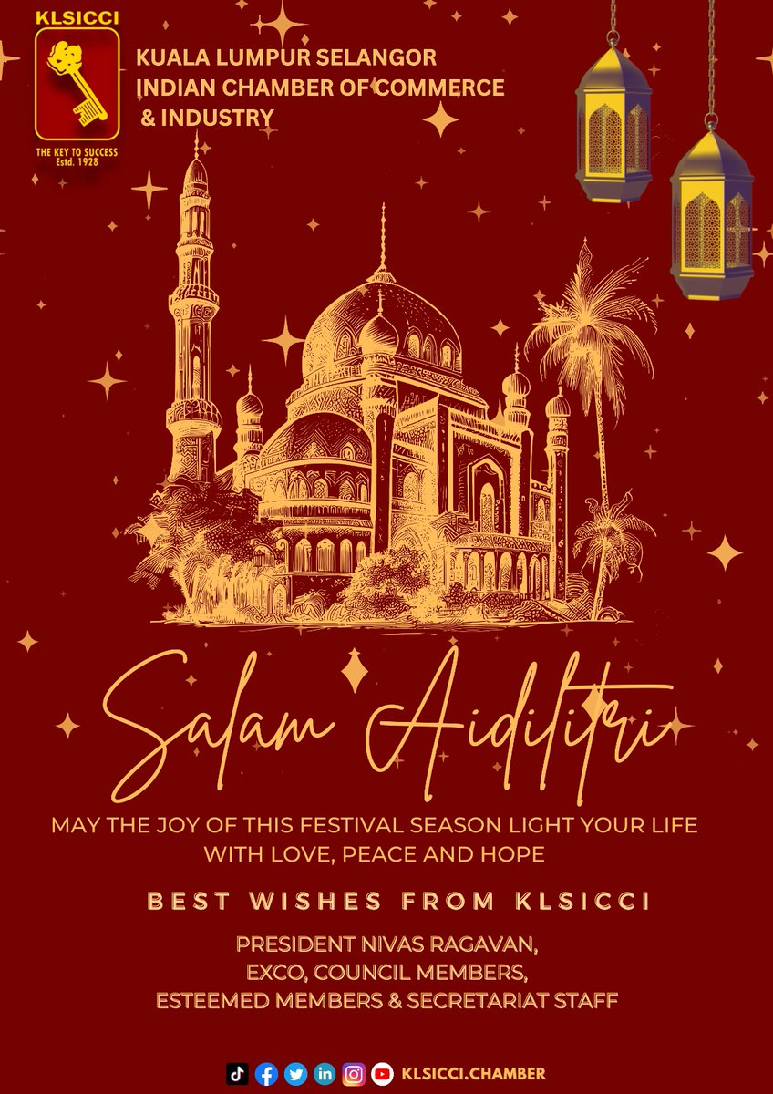 KLSICCI's tweet photo. Selamat Hari Raya Aidilfitri 2023 https://t.co/1m3du45pBY
