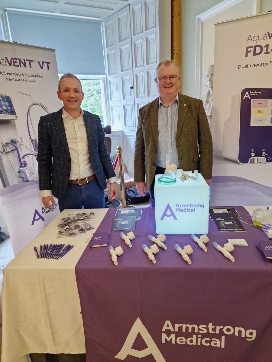 EakinResp's tweet photo. Ciarán and David are attending the @CPRC_ISCP Advanced Practice Respiratory Course, taking place in @RCSI_Irl to showcase the benefits of #PEPtherapy using our Ultra-PEP devices for airway clearance. Come say Hi and get your pep talk. #copd #cf https://t.co/3P4o96eWAu
