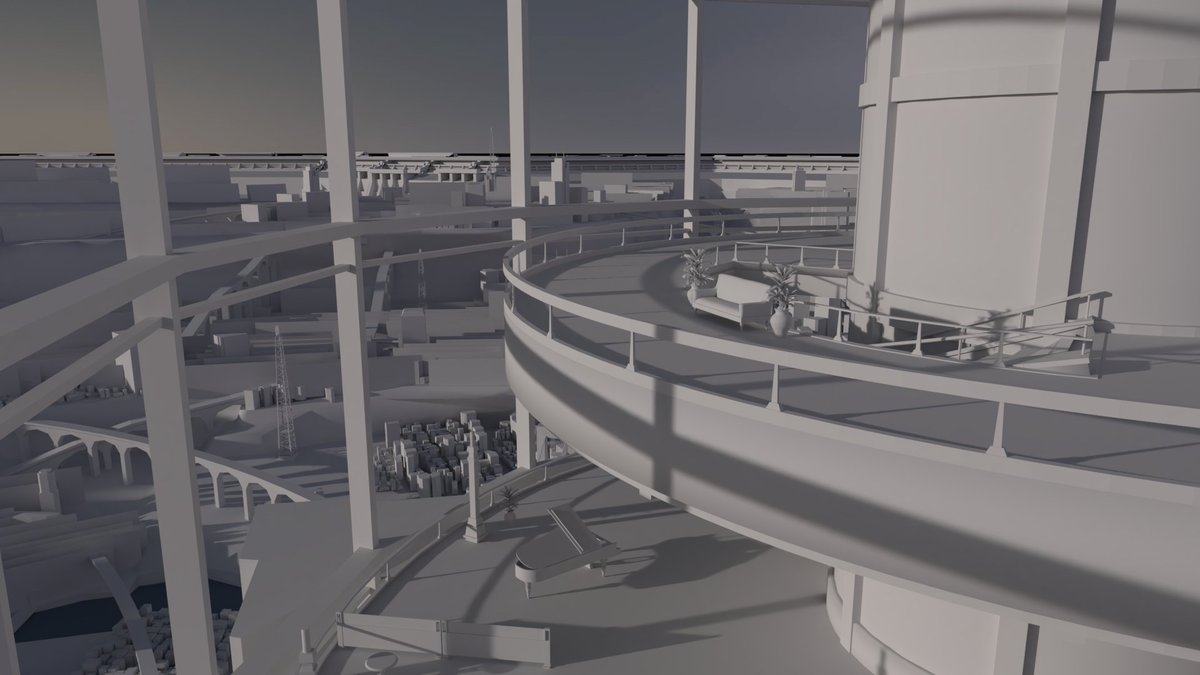 Larxia's tweet photo. Recreating the tower from Final Fantasy Versus XIII for my Kingdom Hearts III Insomnia mod https://t.co/fNrnI9GWkP