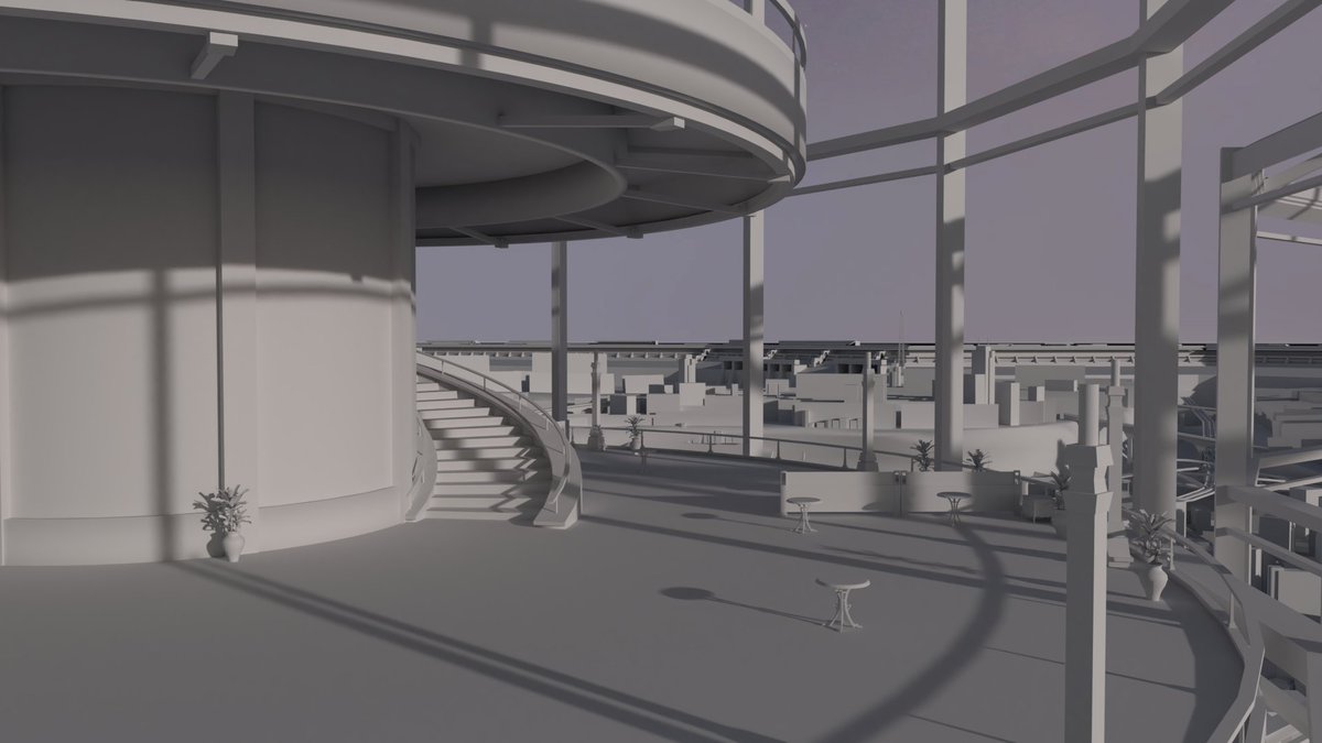 Larxia's tweet photo. Recreating the tower from Final Fantasy Versus XIII for my Kingdom Hearts III Insomnia mod https://t.co/fNrnI9GWkP