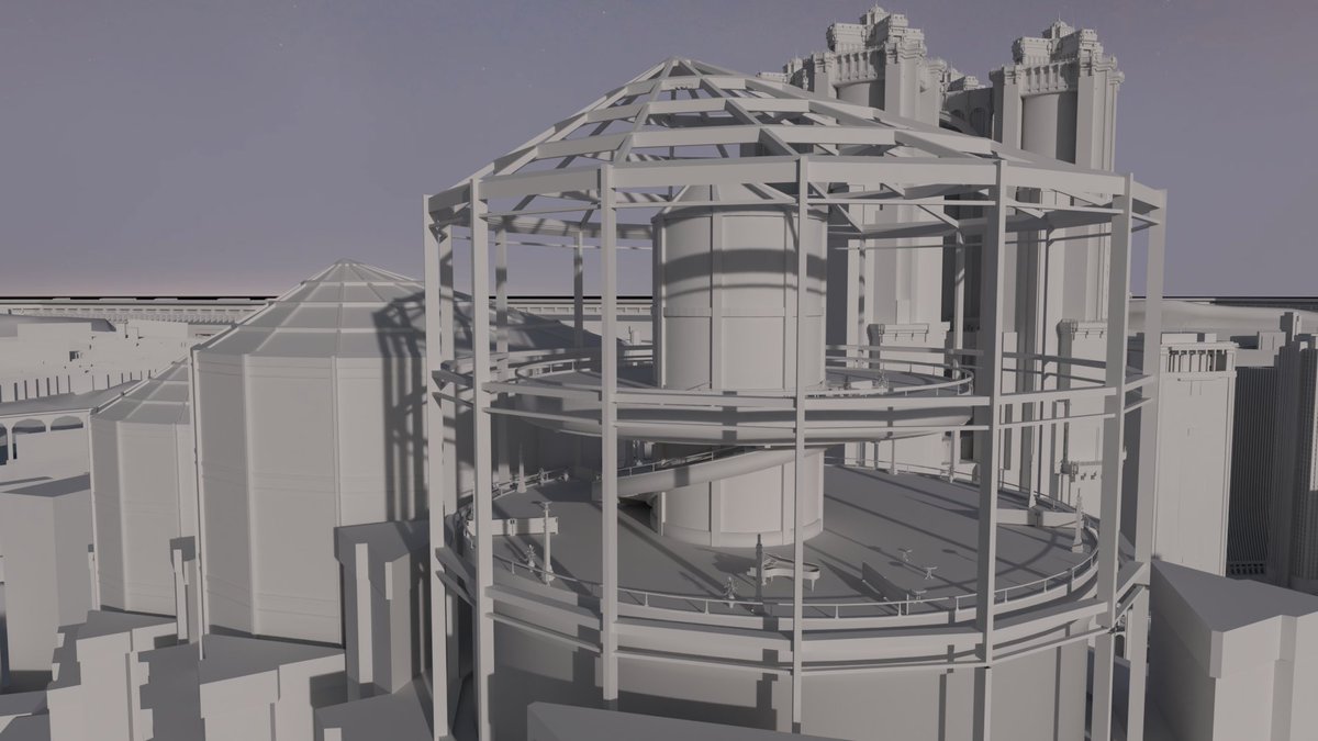 Larxia's tweet photo. Recreating the tower from Final Fantasy Versus XIII for my Kingdom Hearts III Insomnia mod https://t.co/fNrnI9GWkP