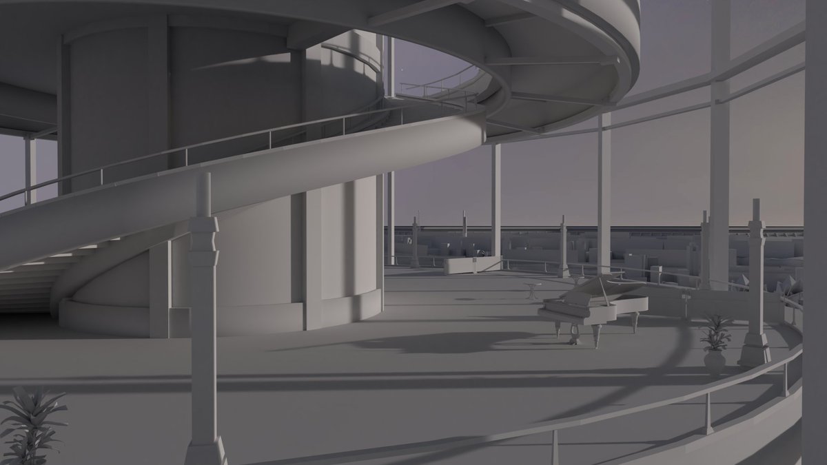 Larxia's tweet photo. Recreating the tower from Final Fantasy Versus XIII for my Kingdom Hearts III Insomnia mod https://t.co/fNrnI9GWkP