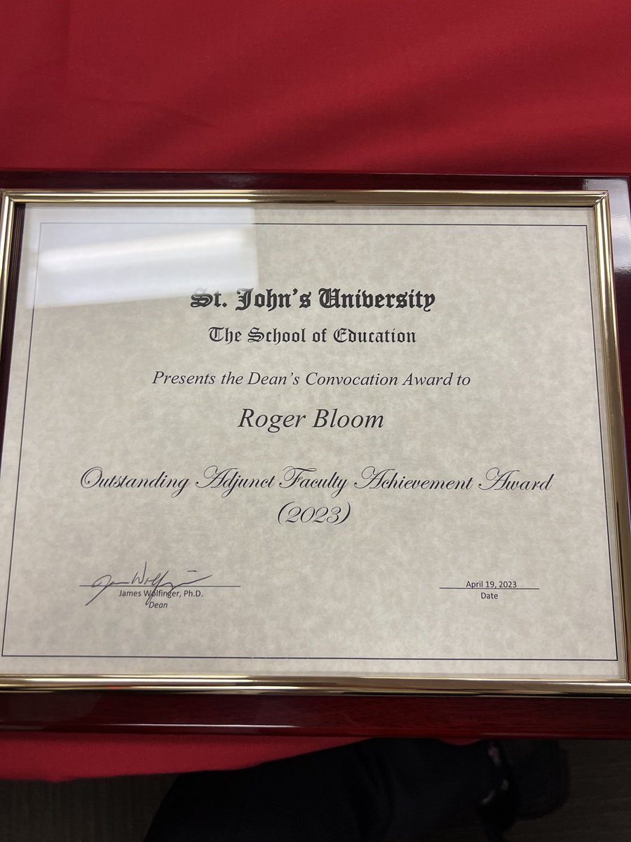 Roger Bloom, Ed.D. tweet media