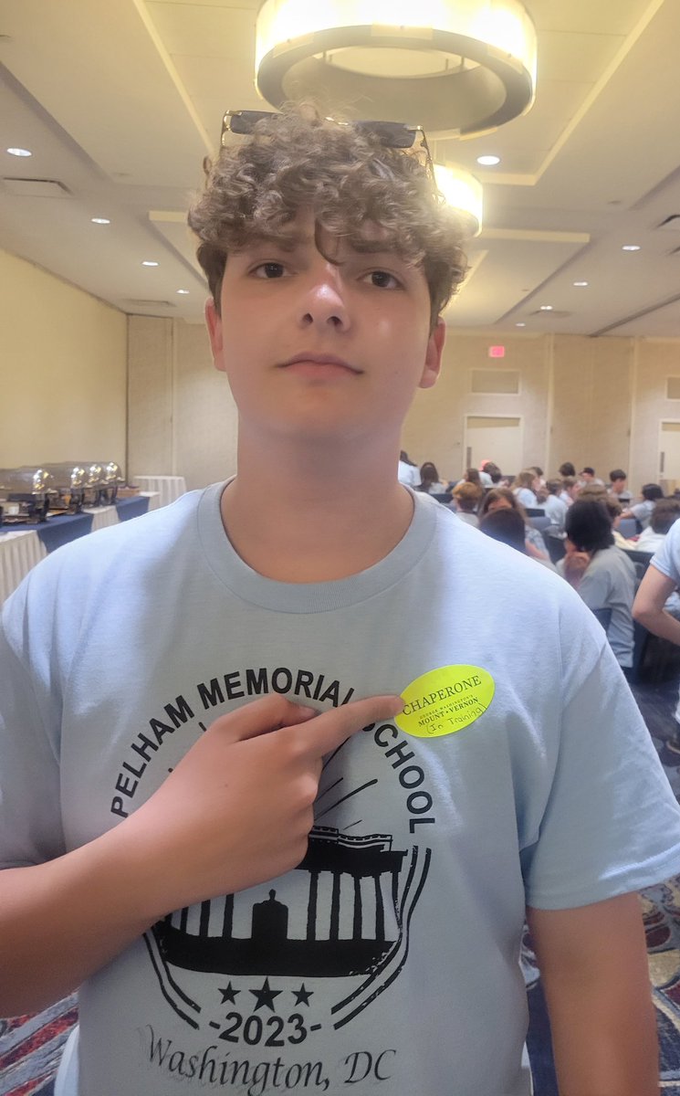 We had someone that really wanted to be a chaperone yesterday! <a href="/PMSPelham/">Pelham Memorial</a> #DC2023