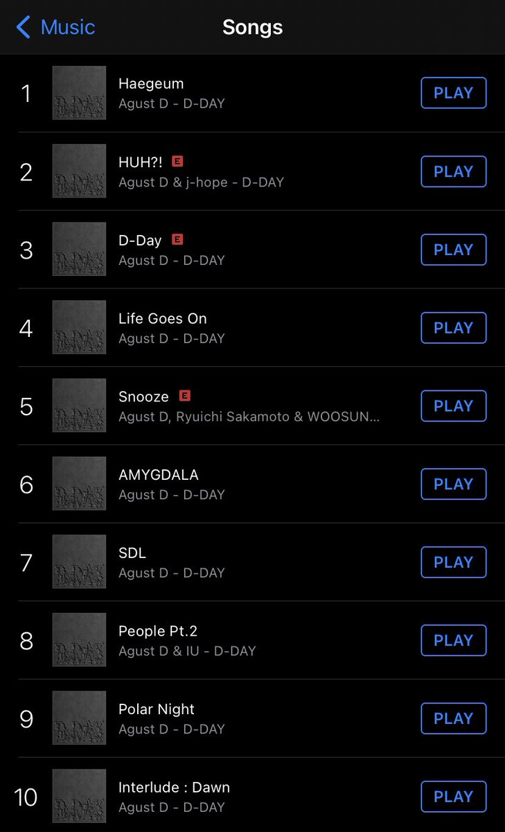vxktaekook's tweet photo. Albums
D-DAY
Music Videos
Haegeum
Songs
1 Haegeum
2 HUH?!
3 D-Day
4 Life Goes On
5 Snooze
6 AMYGDALA
7 SDL
8 People Pt.2
9 Polar Night
10 Interlude : Dawn
#D_DAY #Haegeum #해금
#D_DAYOutNow
#HaegeumOutNow #AgustD_DDAY
@bts_bighit https://t.co/xxzDggYsHO
