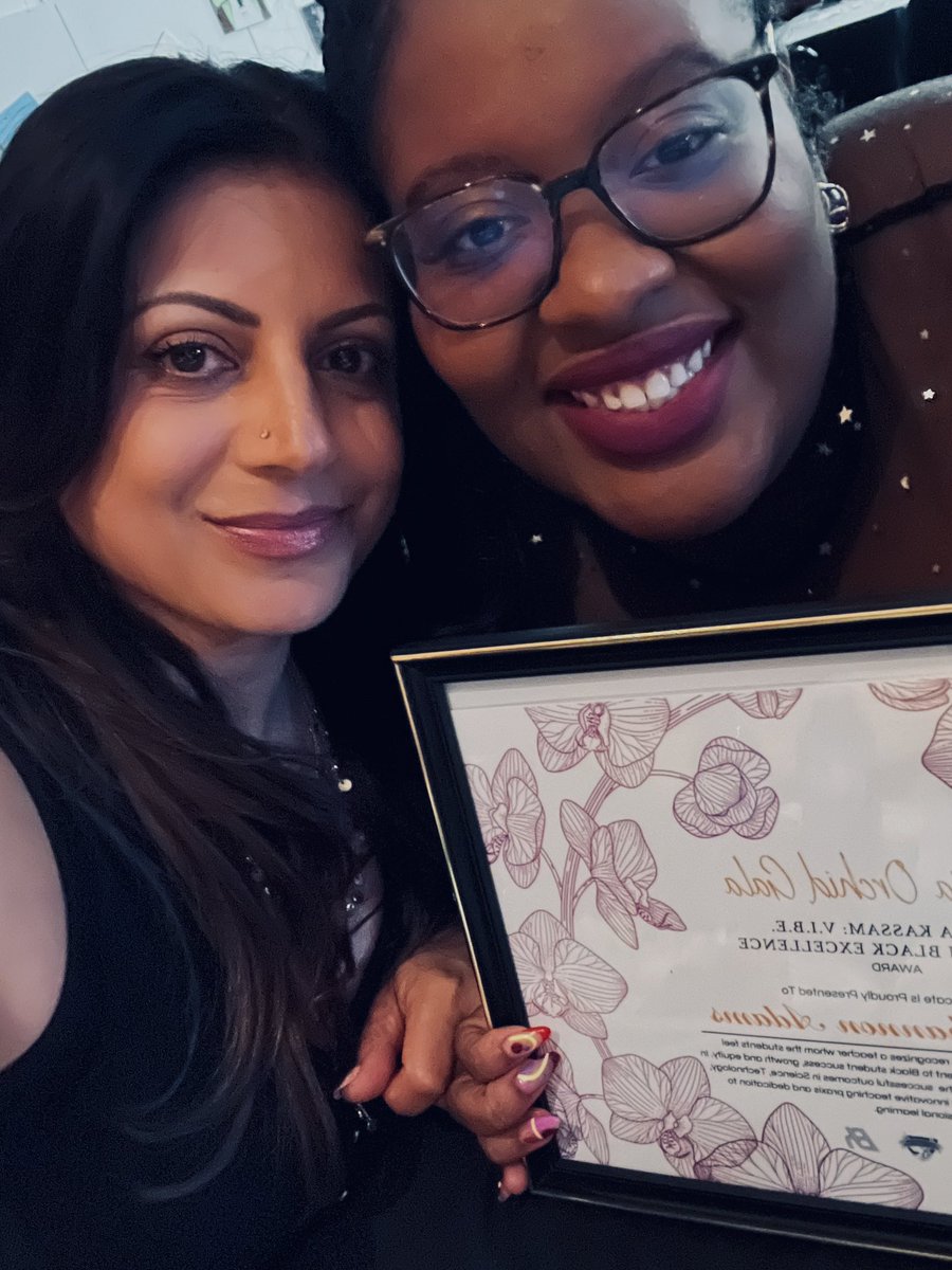 Last night I was honoured with an award that was chosen by the student voices at <a href="/TDSB_Amesbury/">Amesbury MS</a> I’m so honoured that my students see me as a caring adult who loves them and they picked me… such a beautiful night 🥹💙