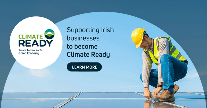 Skillnet Ireland is helping grow green talent for Ireland's transition to a low-carbon economy by developing the sustainability skills of our workforce.

This #EarthDay equip your business &amp; team with the skills they need to become #ClimateReady. Act now: skillnetireland.ie/climate-ready/