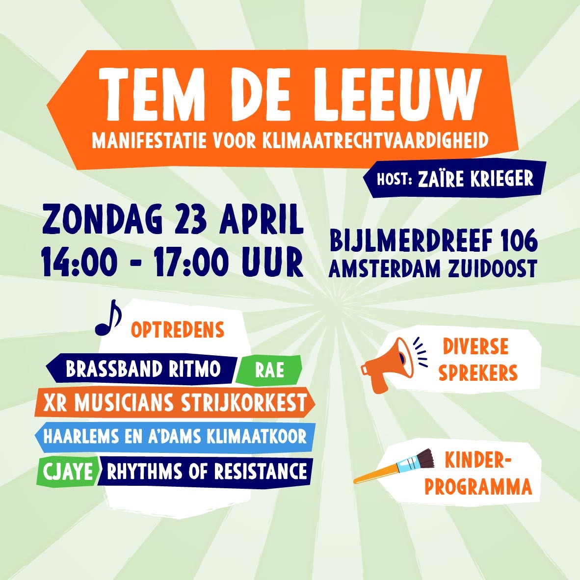 Over 2 dagen is het zover! Dan gaan we de leeuw temmen!🦁

Het belooft een prachtige, strijdbare dag te worden!

Hier is het programma 🧵 En kijk voor de timetable op temdeleeuw.nl