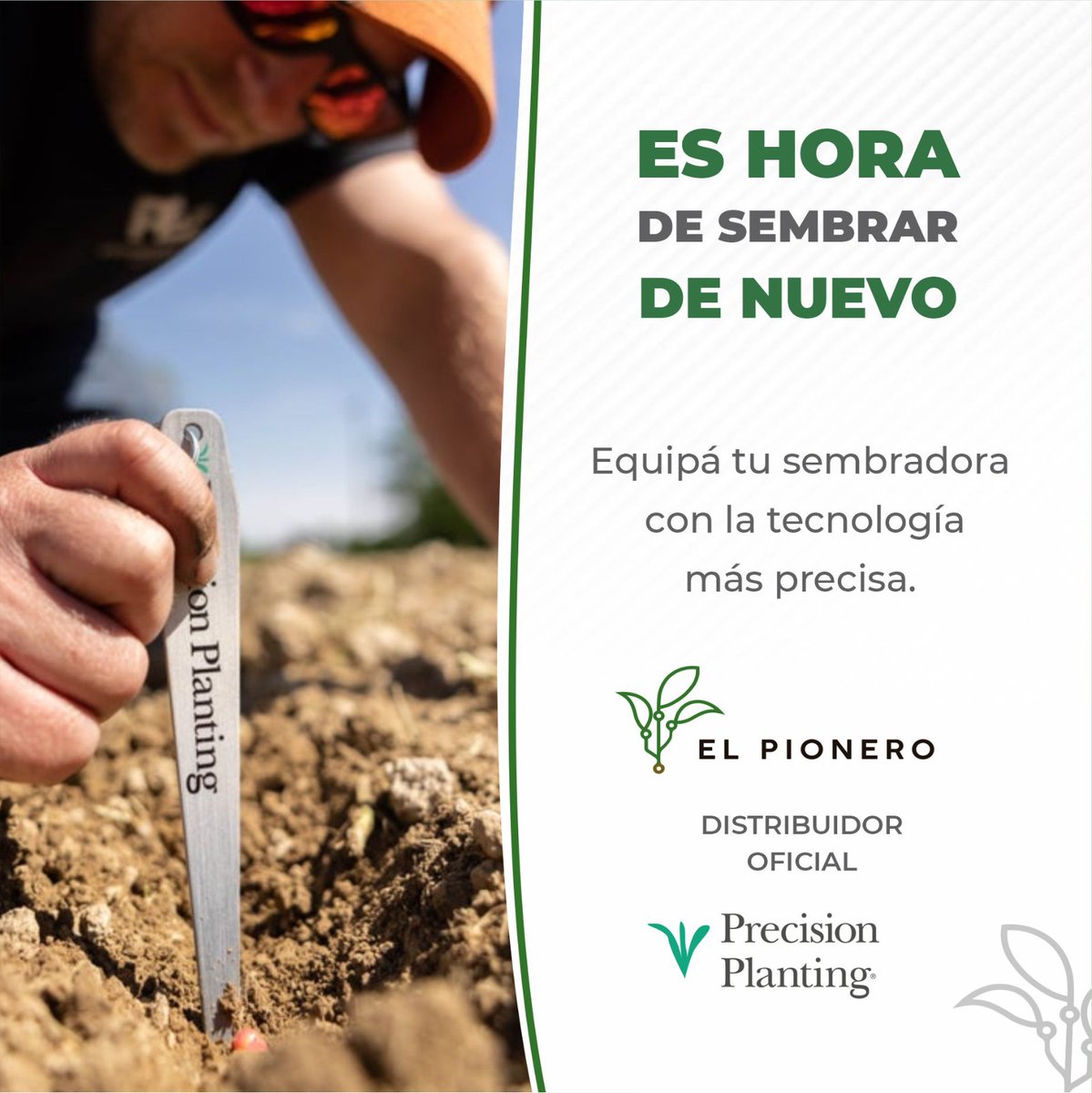 Estamos a pasos de iniciar una nueva siembra. 
Estás a tiempo de equipar tu sembradora con la tecnología más precisa.

Contactanos, te asesoramos!
Hernán Álvarez +54 9 3814 667 846
Dario Velazquez +54 9 3816 266 228

 #precisionplanting #agriculturadeprecision