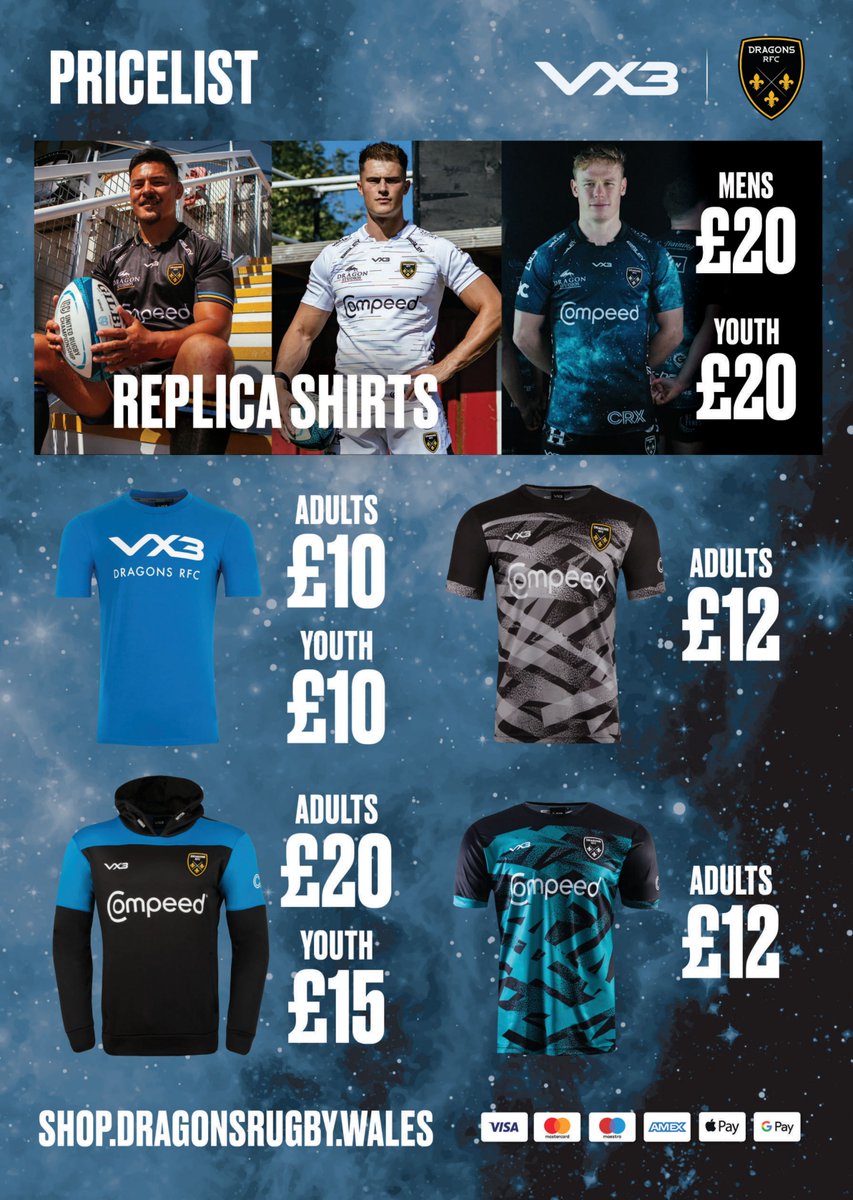 🐉 𝙋𝙊𝙋 𝙐𝙋 𝙎𝙃𝙊𝙋 | Come along and see us by Gate 3⃣ at #JudgementDay tomorrow to grab a fantastic bargain on our <a href="/VX3apparel/">VX3</a> 22/23 range⤵️

#WeAreGwentRugby