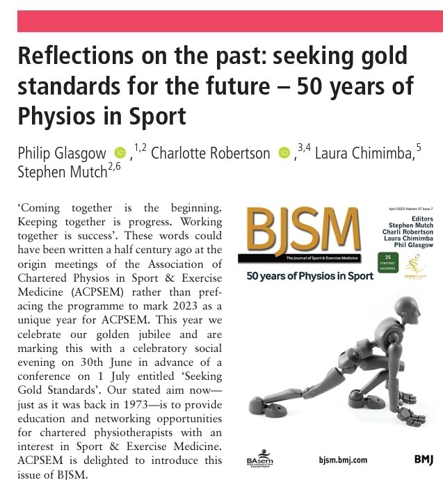 physiosinsport's tweet photo. ๐ธโ๐ตโ๐ชโ๐จโ๐ฎโ๐ฆโ๐ฑโ ๐
ธ๏ธ๐๏ธ๐๏ธ๐๏ธ๐
ด๏ธ @BJSM_BMJ with Guest Editors @physiosinsport
Honoured to be physios in charge of this journal, promoting #Jubilee50 Anniversary Event
@thecsp @thecspstudents
๐๐ฆ๐ณ๐ฆ'๐ด ๐ต๐ฉ๐ฆ ๐๐ฐ๐ฏ๐ต๐ฆ๐ฏ๐ต๐ด
Hope you enjoy!
https://t.co/ROACSs62Of https://t.co/ebfBK2aMoT