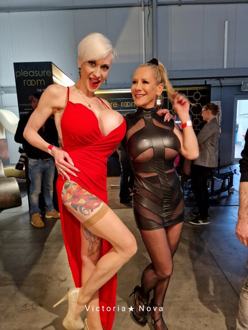 With my Sweet Lovely Friend, the marvellous @TanyaVirago

Yesterday at Erofest @erotickyveletrh Prague