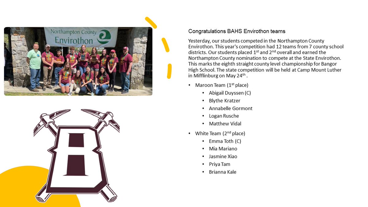 Slater Nation - Bangor Area High School tweet media