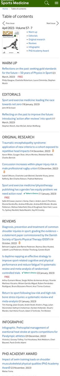 physiosinsport's tweet photo. ๐ธโ๐ตโ๐ชโ๐จโ๐ฎโ๐ฆโ๐ฑโ ๐
ธ๏ธ๐๏ธ๐๏ธ๐๏ธ๐
ด๏ธ @BJSM_BMJ with Guest Editors @physiosinsport
Honoured to be physios in charge of this journal, promoting #Jubilee50 Anniversary Event
@thecsp @thecspstudents
๐๐ฆ๐ณ๐ฆ'๐ด ๐ต๐ฉ๐ฆ ๐๐ฐ๐ฏ๐ต๐ฆ๐ฏ๐ต๐ด
Hope you enjoy!
https://t.co/ROACSs62Of https://t.co/ebfBK2aMoT