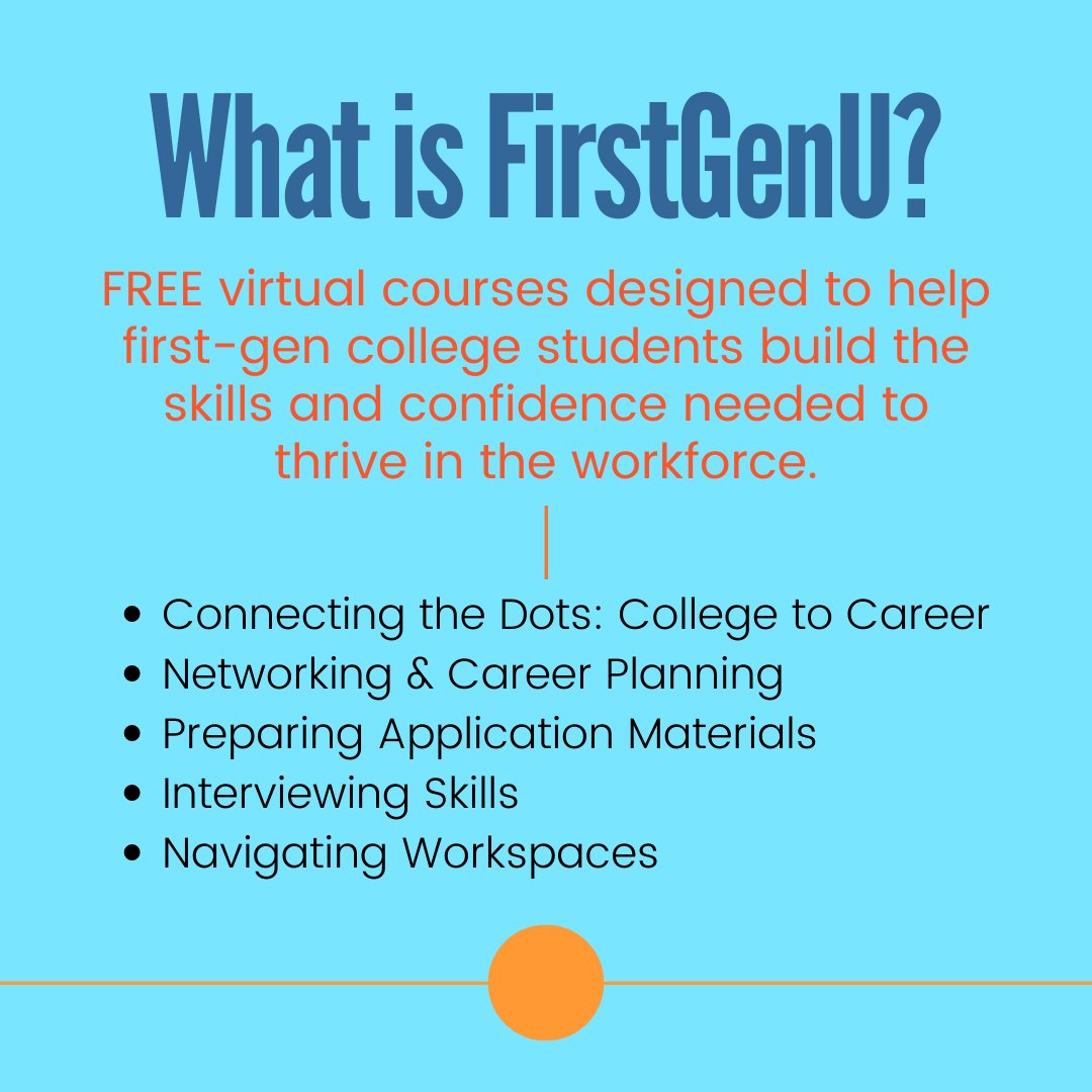 McDanielCEO's tweet photo. Are you a first-generation college student seeking to build the skills and confidence you need to thrive in the workforce? 

Register for the FREE FirstGenU Career Institute by Wednesday, May 3. 

Email ceo@mcdaniel.edu. #mcdaniel https://t.co/b9xJ7Uwty5